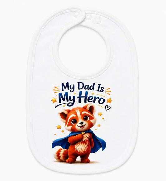 Castino® My Dad Is My Hero Baby Bib Matching Tino Superhero Design