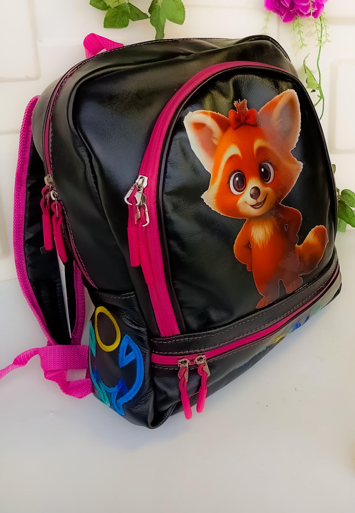 Kids' Pure Leather "Tina" Backpack