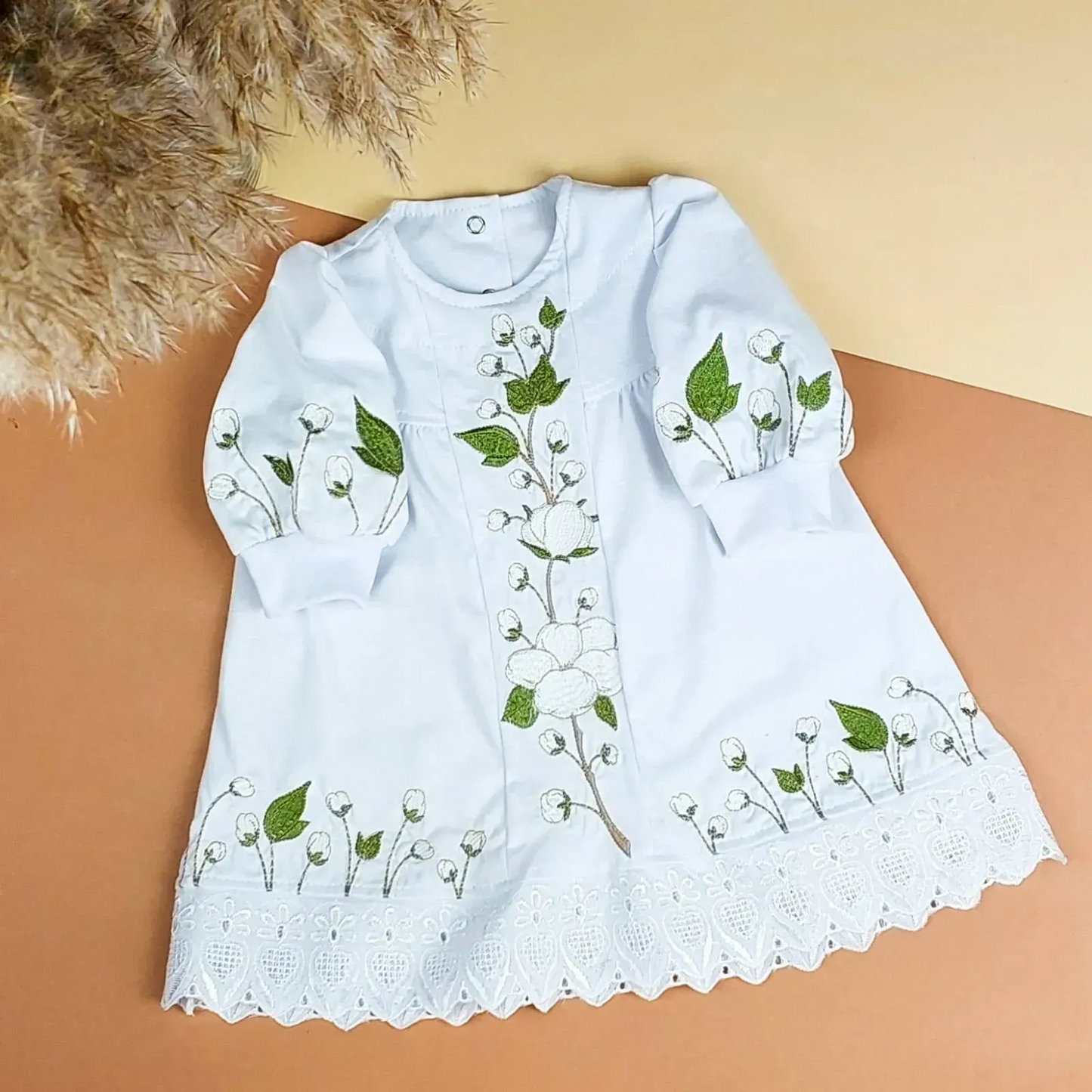White Blossom Baby Dress