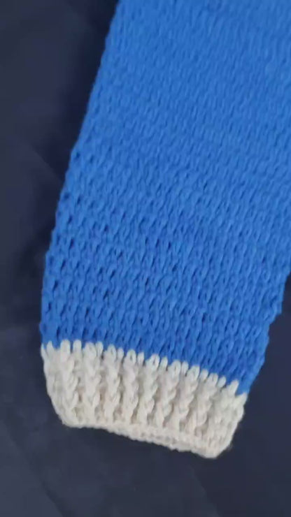 Hand-Crocheted Baby Outfit Set with “My First Birthday” Design in Premium Milk Cotton