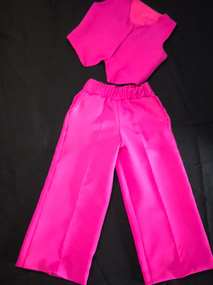 Berry Elegance Two-Piece Baby Girl Set