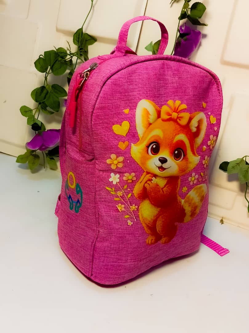 Castino “Tina” Red Panda Kids Backpack – Pink